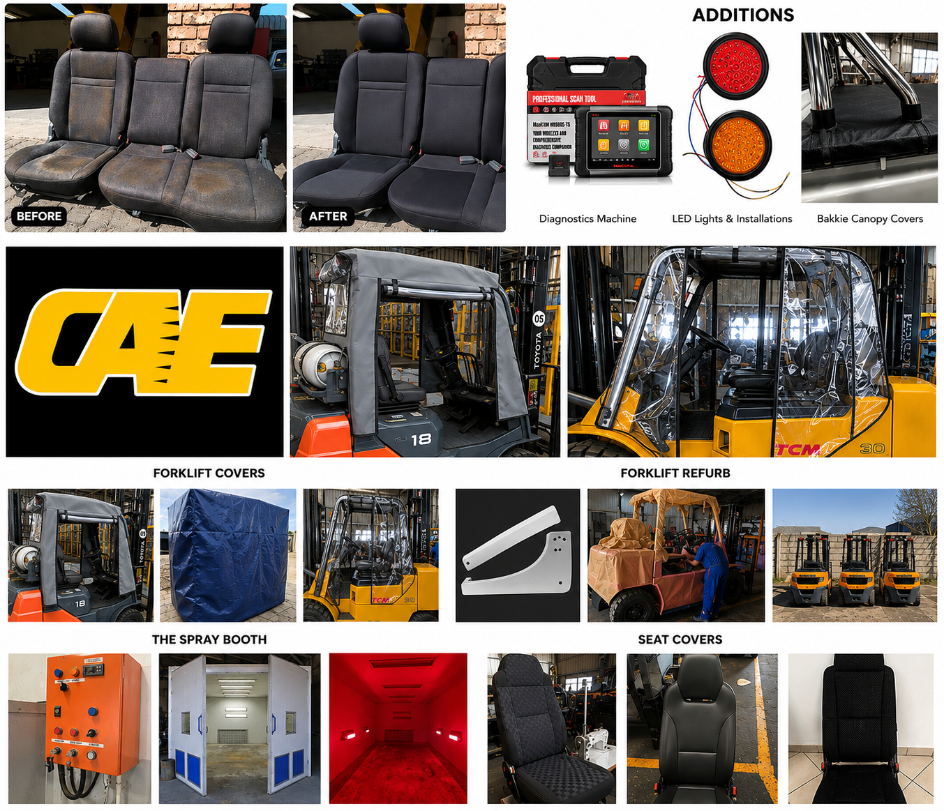 Claytons Auto Electrical services and completed work showcase